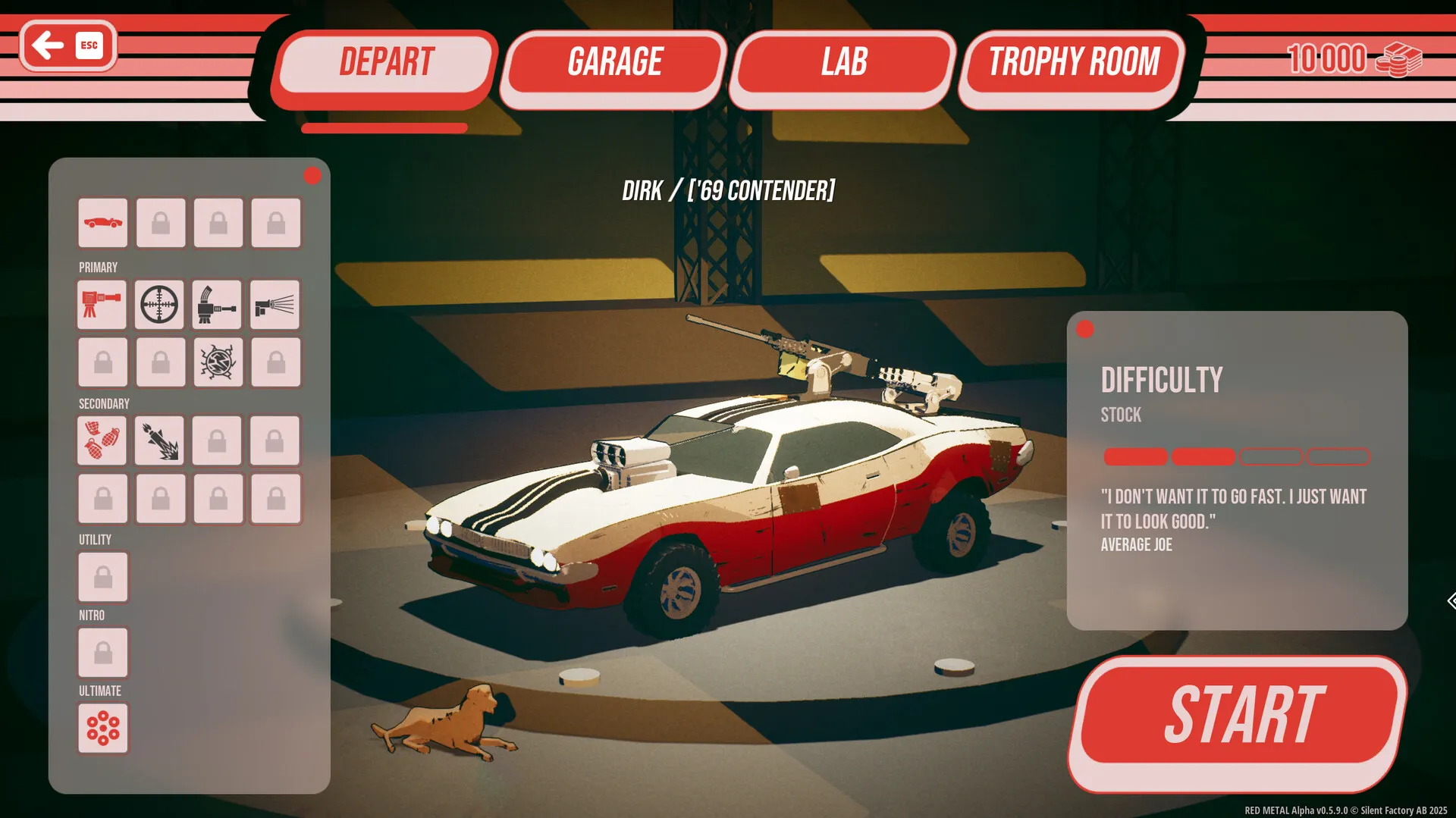 Red Metal — physics-driven driving
